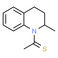 ChemSpider 2D Image | 1-(2-Methyl-3,4-dihydro-1(2H)-quinolinyl)ethanethione | C12H15NS