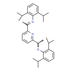 ChemSpider 2D Image | (1E,1'E)-1,1'-(2,6-Pyridinediyl)bis[N-(2,6-diisopropylphenyl)ethanimine] | C33H43N3