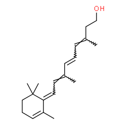 ChemSpider 2D Image | (6E,8E,10E,12E)-4,5-Didehydro-5,14-dihydroretinol | C20H30O