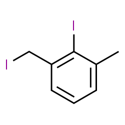 ChemSpider 2D Image | 2-Iodo-1-(iodomethyl)-3-methylbenzene | C8H8I2
