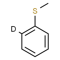 ChemSpider 2D Image | (Methylsulfanyl)(2-~2~H)benzene | C7H7DS