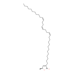 ChemSpider 2D Image | (5S)-3-(13Z,17Z,21Z)-13,17,21-Dotriacontatrien-1-yl-5-methyl-2(5H)-furanone | C37H64O2
