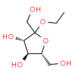 ChemSpider 2D Image | Ethyl D-fructofuranoside | C8H16O6