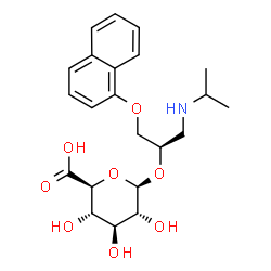 ChemSpider 2D Image | (+)-Propranolol glucuronide | C22H29NO8