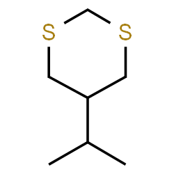 ChemSpider 2D Image | 5-Isopropyl-1,3-dithiane | C7H14S2