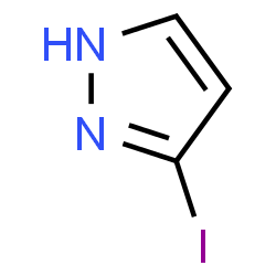 ChemSpider 2D Image | 3-Iodo-1H-pyrazole | C3H3IN2