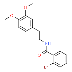 ChemSpider 2D Image | N1-(3,4-dimethoxyphenethyl)-2-bromobenzamide | C17H18BrNO3