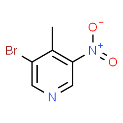 ChemSpider 2D Image | 3-Bromo-4-methyl-5-nitropyridine | C6H5BrN2O2
