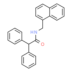 ChemSpider 2D Image | N-(1-Naphthylmethyl)-2,2-diphenylacetamide | C25H21NO