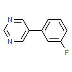 ChemSpider 2D Image | 5-(3-Fluorophenyl)pyrimidine | C10H7FN2