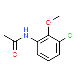 ChemSpider 2D Image | N-(3-Chloro-2-methoxyphenyl)acetamide | C9H10ClNO2