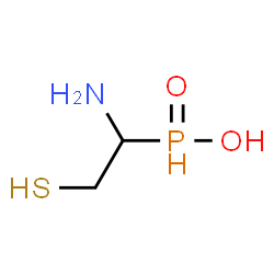 ChemSpider 2D Image | (1-Amino-2-sulfanylethyl)phosphinic acid | C2H8NO2PS