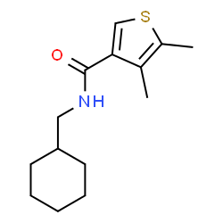 ChemSpider 2D Image | N-(Cyclohexylmethyl)-4,5-dimethyl-3-thiophenecarboxamide | C14H21NOS