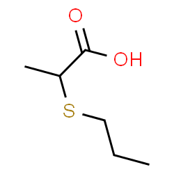 ChemSpider 2D Image | 2-(Propylsulfanyl)propanoic acid | C6H12O2S