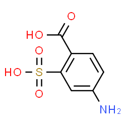 ChemSpider 2D Image | 4-Amino-2-sulfobenzoic acid | C7H7NO5S