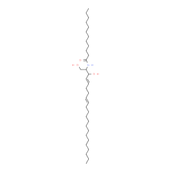 ChemSpider 2D Image | N-[(4E,8E)-1,3-Dihydroxy-4,8-docosadien-2-yl]dodecanamide | C34H65NO3