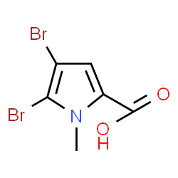 ChemSpider 2D Image | 1-methyl-4,5-dibromopyrrole-2-carboxylic | C6H5Br2NO2
