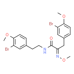 ChemSpider 2D Image | hemibastadin-1 | C20H22Br2N2O4