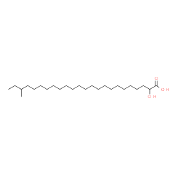 ChemSpider 2D Image | 2-Hydroxy-22-methyltetracosanoic acid | C25H50O3