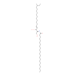 ChemSpider 2D Image | N-[(2S,3R,4E)-1,3-Dihydroxy-16-methyl-4-octadecen-2-yl]docosanamide | C41H81NO3