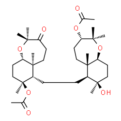 ChemSpider 2D Image | 10-acetoxy-deacetyl-oxo-hydroraspacionin | C34H56O8