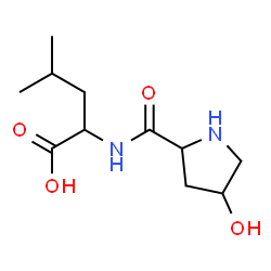 ChemSpider 2D Image | 4-Hydroxyprolylleucine | C11H20N2O4