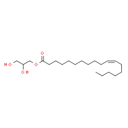 ChemSpider 2D Image | 2,3-Dihydroxypropyl (11Z)-11-octadecenoate | C21H40O4