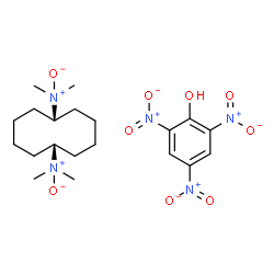 ChemSpider 2D Image | 2,4,6-Trinitrophenol - cis-1,6-cyclodecanediylbis(dimethylamine oxide) (1:1) | C20H33N5O9