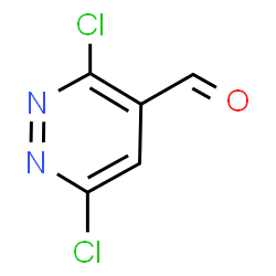 ChemSpider 2D Image | 3,6-Dichloro-4-pyridazinecarbaldehyde | C5H2Cl2N2O