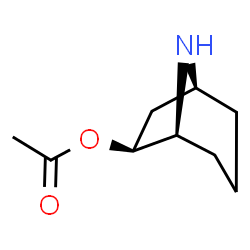 ChemSpider 2D Image | (1S,5S,6S)-8-Azabicyclo[3.2.1]oct-6-yl acetate | C9H15NO2