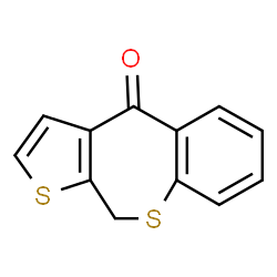 ChemSpider 2D Image | Thieno[2,3-c][1]benzothiepin-4(10H)-one | C12H8OS2