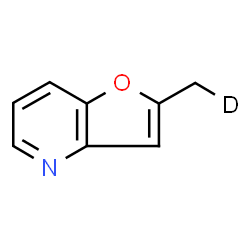 ChemSpider 2D Image | 2-(~2~H_1_)Methylfuro[3,2-b]pyridine | C8H6DNO