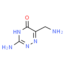ChemSpider 2D Image | 3-amino-6-(aminomethyl)-4H-1,2,4-triazin-5-one | C4H7N5O