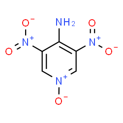ChemSpider 2D Image | 3,5-Dinitro-4-pyridinamine 1-oxide | C5H4N4O5