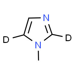 ChemSpider 2D Image | 1-Methyl(2,5-~2~H_2_)-1H-imidazole | C4H4D2N2