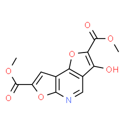 ChemSpider 2D Image | Dimethyl 3-hydroxydifuro[2,3-b:2',3'-d]pyridine-2,7-dicarboxylate | C13H9NO7