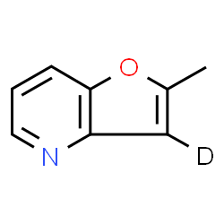ChemSpider 2D Image | 2-Methyl(3-~2~H)furo[3,2-b]pyridine | C8H6DNO