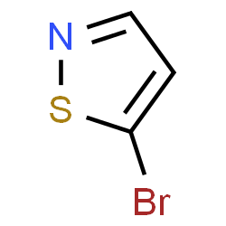 ChemSpider 2D Image | 5-Bromoisothiazole | C3H2BrNS