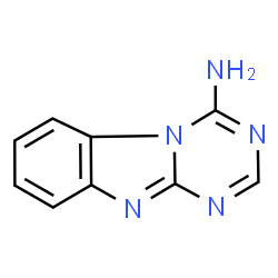 ChemSpider 2D Image | [1,3,5]Triazino[1,2-a]benzimidazol-4-amine | C9H7N5