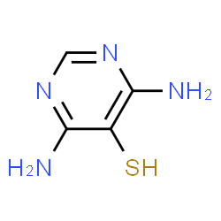 ChemSpider 2D Image | 4,6-Diamino-5-pyrimidinethiol | C4H6N4S