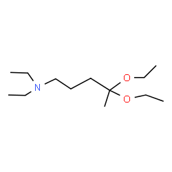ChemSpider 2D Image | 4,4-Diethoxy-1-(diethylamino)pentane | C13H29NO2