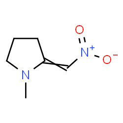 ChemSpider 2D Image | 1-Methyl-2-(nitromethylene)pyrrolidine | C6H10N2O2