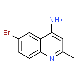 ChemSpider 2D Image | 6-Bromo-2-methyl-4-quinolinamine | C10H9BrN2
