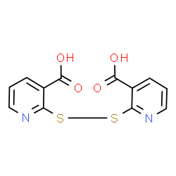 ChemSpider 2D Image | 2,2'-Disulfanediyldinicotinic acid | C12H8N2O4S2