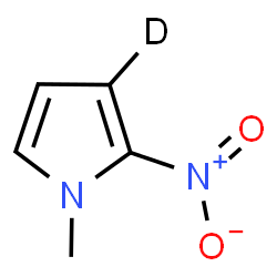 ChemSpider 2D Image | 1-Methyl-2-nitro(3-~2~H)-1H-pyrrole | C5H5DN2O2