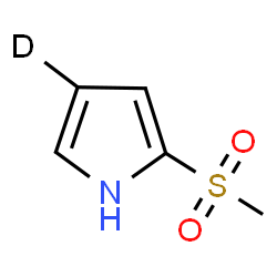 ChemSpider 2D Image | 2-(Methylsulfonyl)(4-~2~H)-1H-pyrrole | C5H6DNO2S