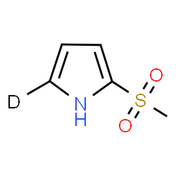 ChemSpider 2D Image | 2-(Methylsulfonyl)(5-~2~H)-1H-pyrrole | C5H6DNO2S