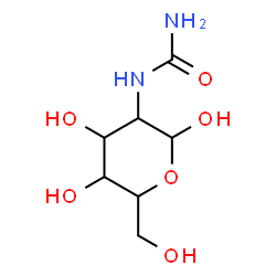 ChemSpider 2D Image | 2-(Carbamoylamino)-2-deoxyhexopyranose | C7H14N2O6
