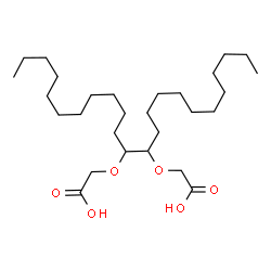 ChemSpider 2D Image | 2,2'-[12,13-Tetracosanediylbis(oxy)]diacetic acid | C28H54O6