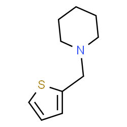 ChemSpider 2D Image | 1-(2-Thienylmethyl)piperidine | C10H15NS